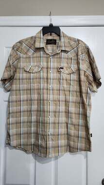 Howler Brothers H Bar B Snapshirt Plaid Short Sleeve Western Shirt